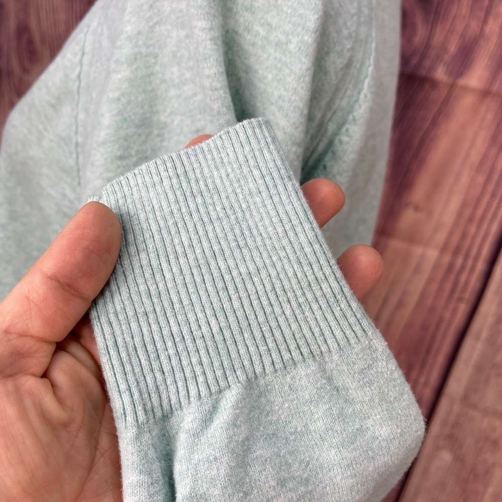 A new day cotton blend aqua pullover crew neck knit sweater women’s size M - Picture 9 of 13